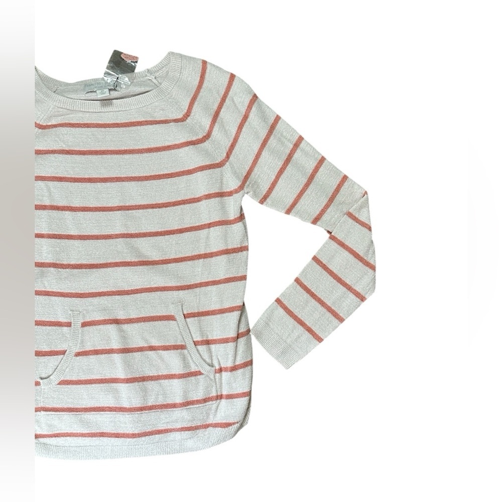 Barefoot Dreams CozyChic Lite Striped Raglan Pullover size XS - Picture 4 of 6